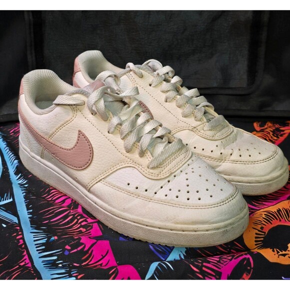 NIKE COURT VISION LOW White/Pink Oxford, Women DH3158-102 - Picture 1 of 6